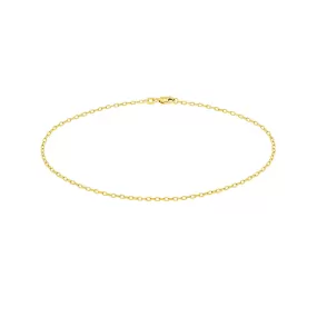 14K Yellow Gold Forzantina Chain Anklet