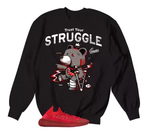 350 Slate Red Trust Your Struggle Sweater