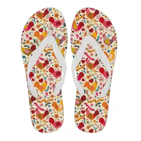 Adorable Chicken Flip Flops