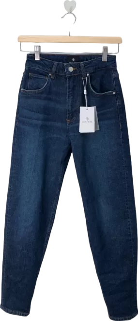 Anine Bing Dark Blue High-Waisted Jeans  Size UK 6