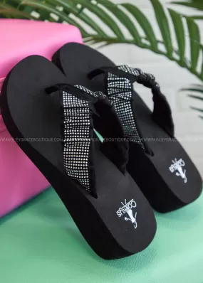 Bauble Flip Flops by Corkys - Black