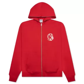 BB Helmet Zip Hoodie - Red