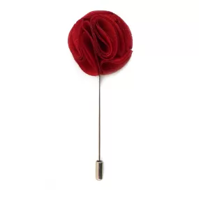 Blossom Lapel Pin - Red