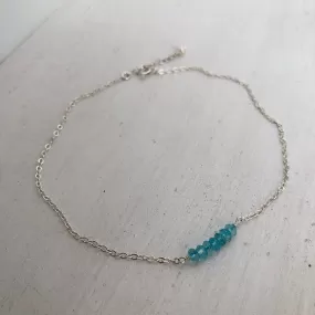 Blue Topaz Anklet