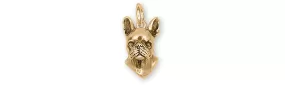 Boston Terrier Jewelry 14k Yellow Gold Handmade Boston Terrier Charm  BT52X-CG