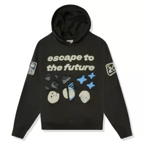 Broken Planet Escape To The Future Soot Black Hoodie