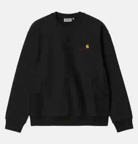 Carhartt WIP American Script Sweatshirt in Black