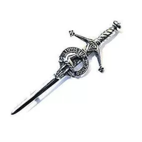 Clan Kilt Pin / Brooch from Art Pewter of Scotland — [ 68 Names ]