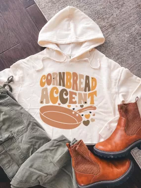 Cornbread Accent Cropped Hoodie