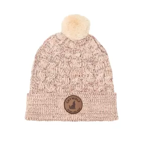 Crywolf Pom Pom Blush Speckle Beanie