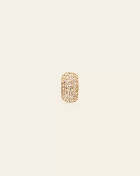 Diamond Chubby Pave Spacer - 10k Solid Gold