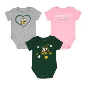 Girls' (Infant) Oregon Ducks 3 Piece Champ Set (KZ415Z5 20)