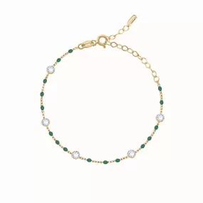 GLASS BEAD CRYSTAL ANKLETS