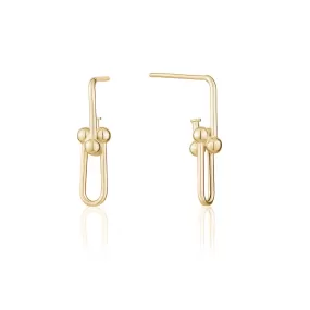 Gold Link Earrings