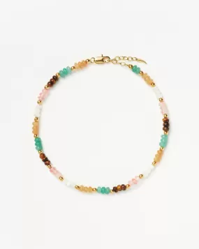 Good Vibes Multi Beaded Anklet