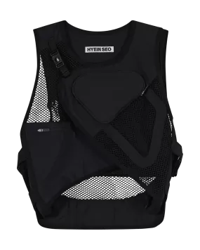 HYEIN SEO - Utility Vest in BLACK