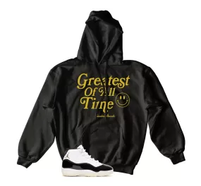 Retro 11 Gratitude Hoodie - Goat - Black