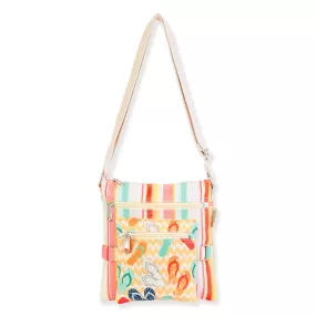 Summer Vibes Flip Flops Canvas Crossbody