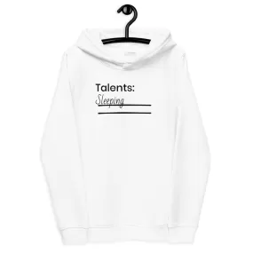 Talents: Sleeping - Dames fitted eco-hoodie