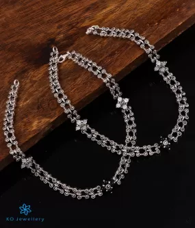 The Illuminated Silver Marcasite Anklets