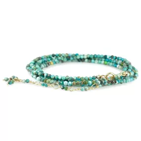 Turquoise Beaded Wrap Bracelet