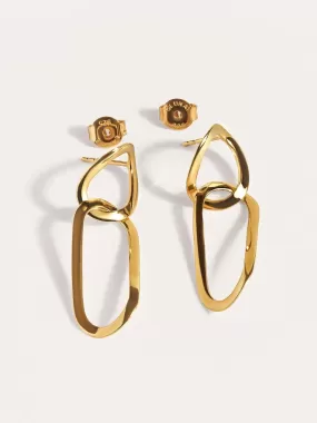 Vermilia Gold Link Earrings