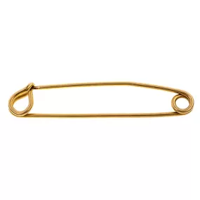 Vintage Yellow Gold Safety Pin