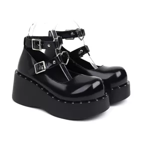 Women's Love-shaped Platform Wedge Heels Shoes